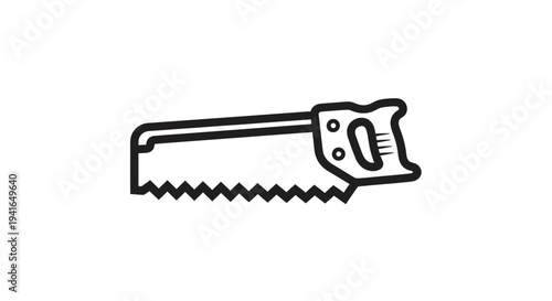 Hand Saw Tool Cut Woodworking Equipment.