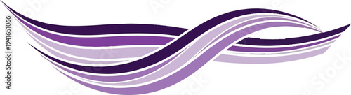 Abstract flowing lines in purple and lavender shades