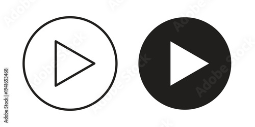 Free Download Play button icon concept. Silhouette, glyph symbol. Isolated design. - GFXLoad