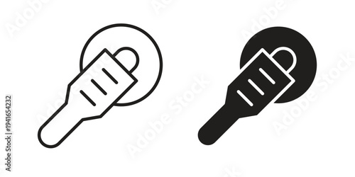 Polisher icon concept. Silhouette, glyph symbol. Isolated design.