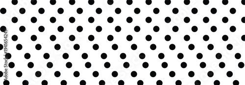 Set of cute black seamless polka dots patterns on a light white background. Polka dot vector pattern used in branding for children items, toys, packaging, textile and graphic design.