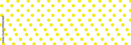 Set of cute yellow color seamless polka dots patterns on a light white background. Polka dot vector pattern used in branding for children items, toys, packaging, textile and graphic design.