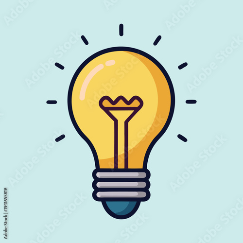 vector illustration of a smart light bulb  