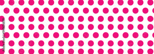 Set of big size pink seamless polka dots patterns on a light white background. Polka dot vector pattern used in branding for children items, toys, packaging, textile and graphic design. EPS 10.
