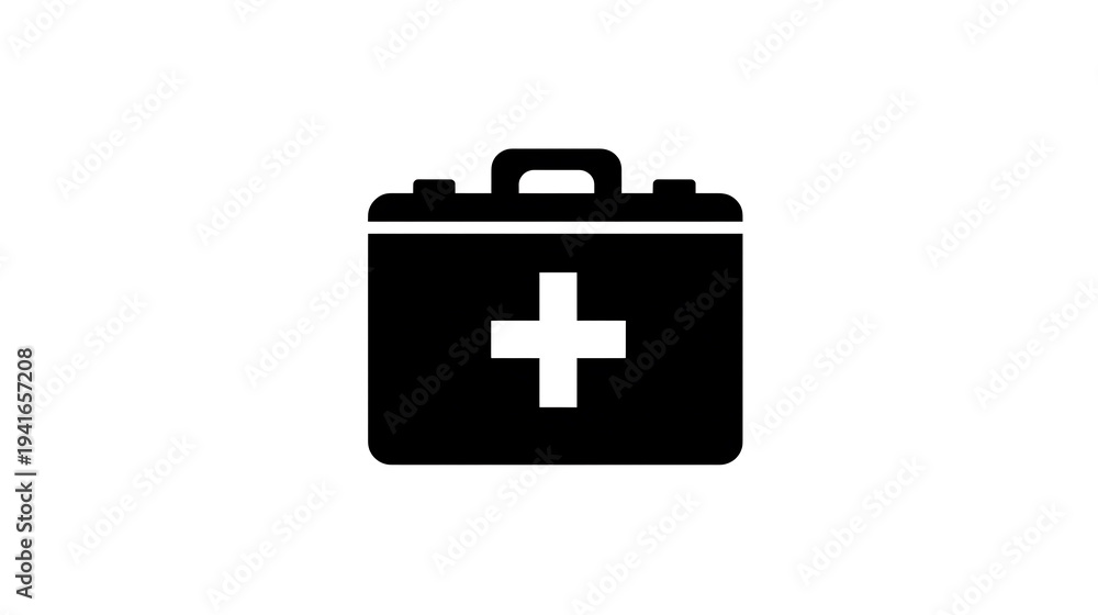 Fototapeta premium A first aid kit, medical case, a symbol of help