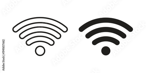 Signal icon concept. Silhouette, glyph symbol. Isolated design.