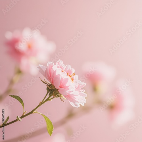 Ethereal, gentle, and abstract springtime background featuring diffused floral elements, soft light, and beautiful pastel colors ,bloom ,graphic ,spring