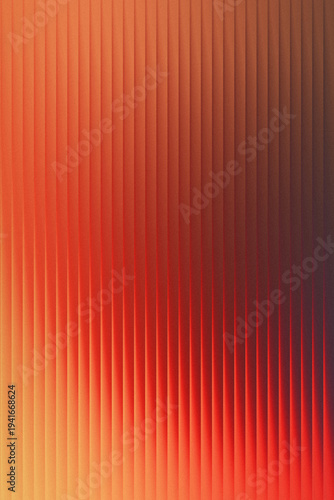 Warm orange and red gradient abstract background with vertical lines