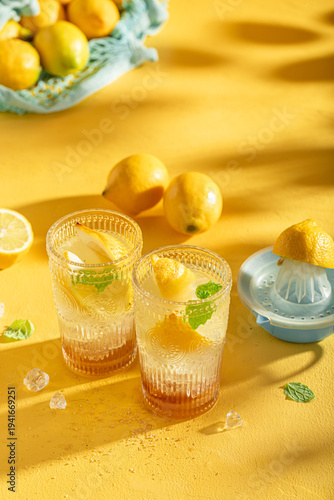Cold and homemade lemonade ...