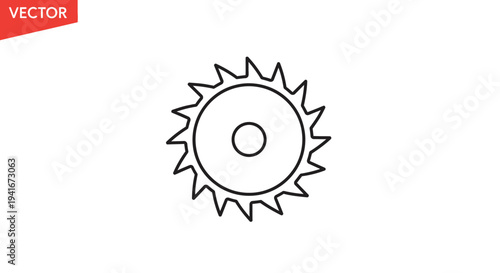 Simple Black Gear Icon on White.