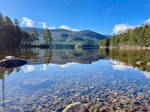 Photos Scenic photo of Loch an Eilein with the Cairngorm Mountain in the background, in