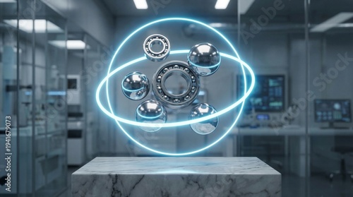 Floating Industrial Steel Bearings Mechanical Engineering Technology