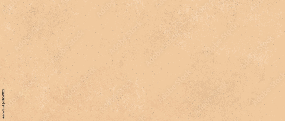 Fototapeta premium Vintage ecru kraft paper texture with recycled fibers. Beige and gray speckles, spots, and a grungy, rustic eco-style.Vector illustration of brown cardstock for scrapbooking, wrapping paper and albums