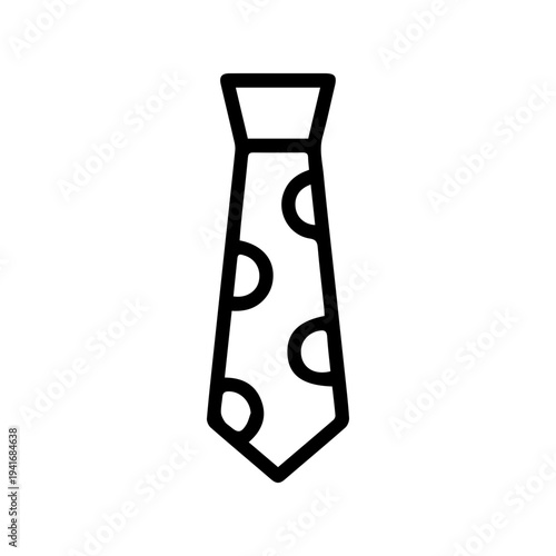 Polka Dot Tie Outline