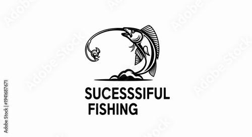 Graphic logo of a jumping fish hooked by a lure and text "SUCESSSSFUL FISHING