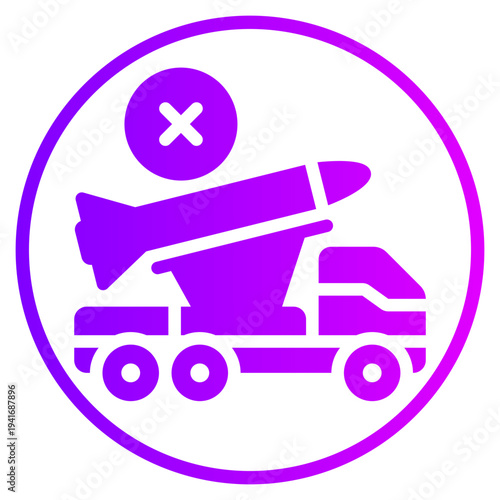 delete gradient icon