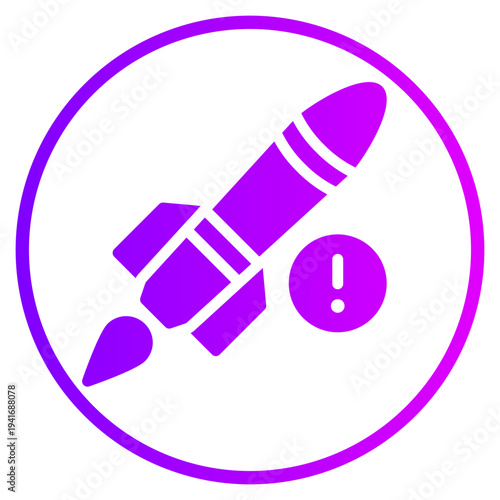 warning gradient icon