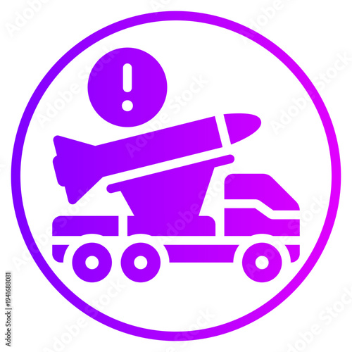 warning gradient icon