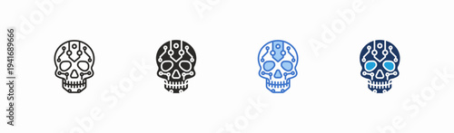 Set of breach icon collection in multiple style. Icon suitable for web and mobile application