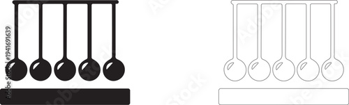 Balance balls vector template.