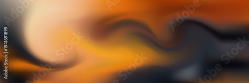 Vibrant warm and dark color waves blending together in a fluid, smoky abstract texture perfect for digital art and backgrounds. eps10