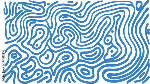 Blue abstract topographic map vector background