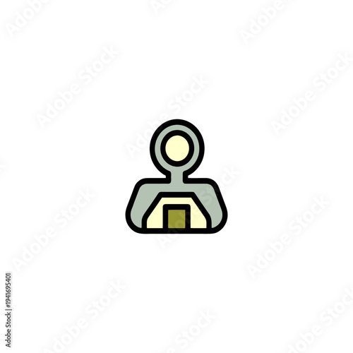 Free Download user icon on metal internet button - GFXLoad