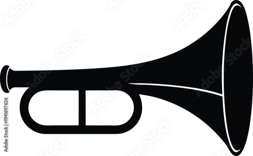 Trumpet, Brass Horn Silhouette