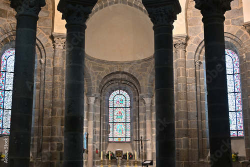 Inside view of a french abbey