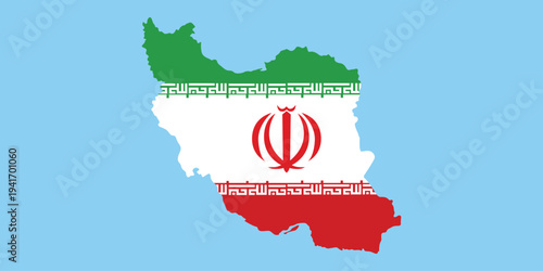 Background administrative map of Iran. Islamic Republic of Iran. Topographic map of Iran