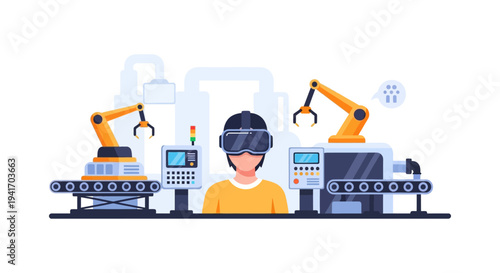 Industry 4.0: Virtual Reality for Smart Manufacturing and Robotics Control