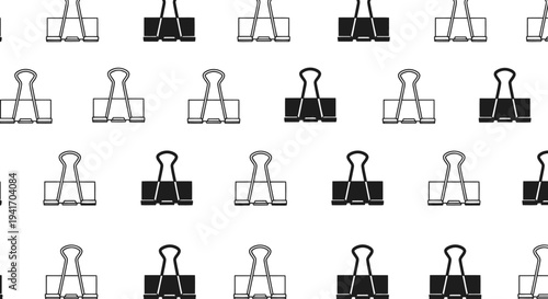 Binder Clips in Various Shades of Black.