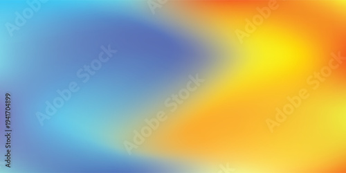 Gradient mesh abstract with pastel, orange, white, blue color.