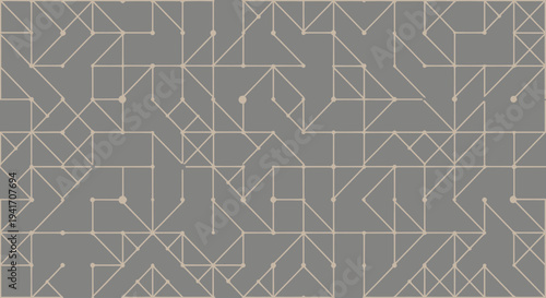 Geometric Pattern with Lines and Shapes.