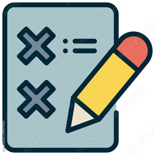 check list paper document report signature filled outline icon