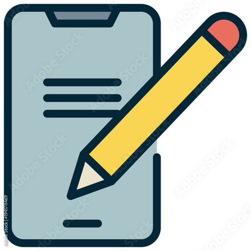 mobile smartphone online signature sign filled outline icon