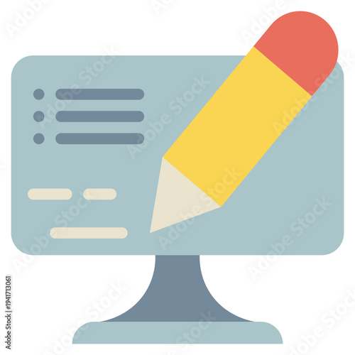 computer cyber network online signature sign flat style icon