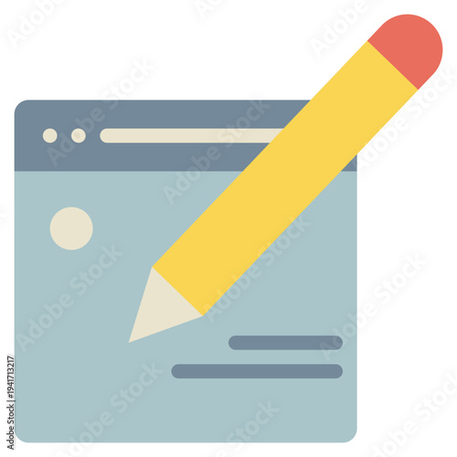 website online cyber signature sign flat style icon