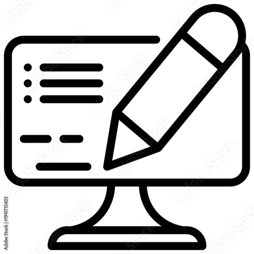 computer cyber network online signature sign simple line icon