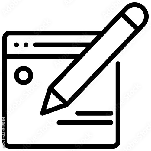 website online cyber signature sign simple line icon