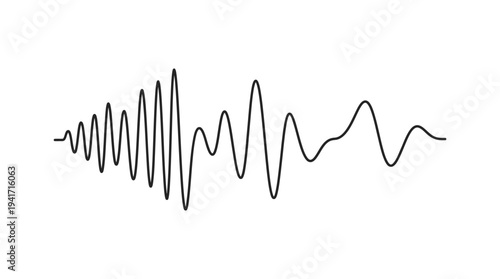 Abstract representation of sound waves illustrating audio frequencies and vibrations