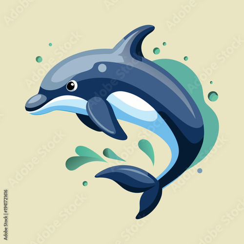 A Playful Dolphin Leaping Through Water
