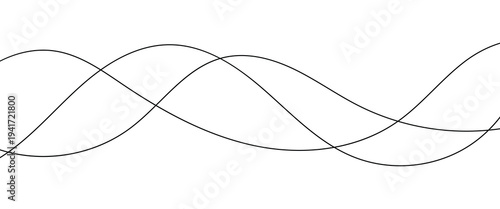 Abstract black blend wave lines and technology background. abstract shapes line art pattern background. vector illustration.