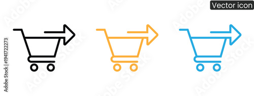 WeVibrant shopping cart icons for e-commerce websites and apps