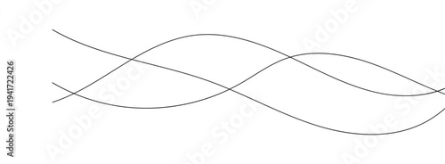 Technology abstract lines on white background. Undulate Grey Wave Swirl, frequency sound wave, twisted curve lines with blend effect.