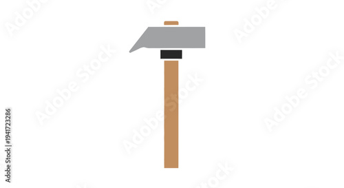 Isolated hammer tool illustration on white background construction equipment