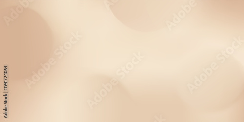 Beige gradient background. Abstract nude sphere bg. Soft brown circular minimal color gradation with ball illustration. Modern 3d blur cream wallpaper. Neutral warm geometric backdrop texture