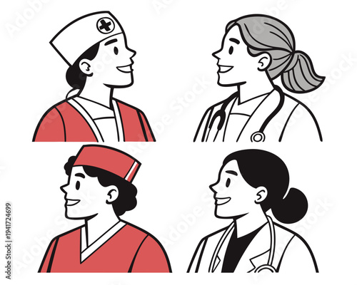 Medical professionals smiling in modern healthcare setting