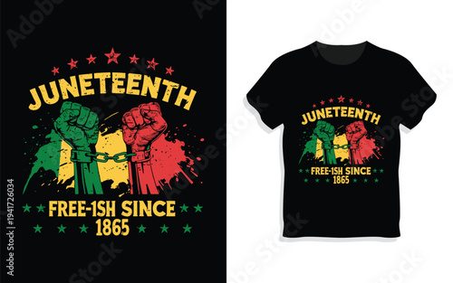 Creative Juneteenth National Independence Day T-Shirt Design Bundle.