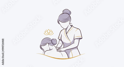 Acupuncture treatment for back pain relief.